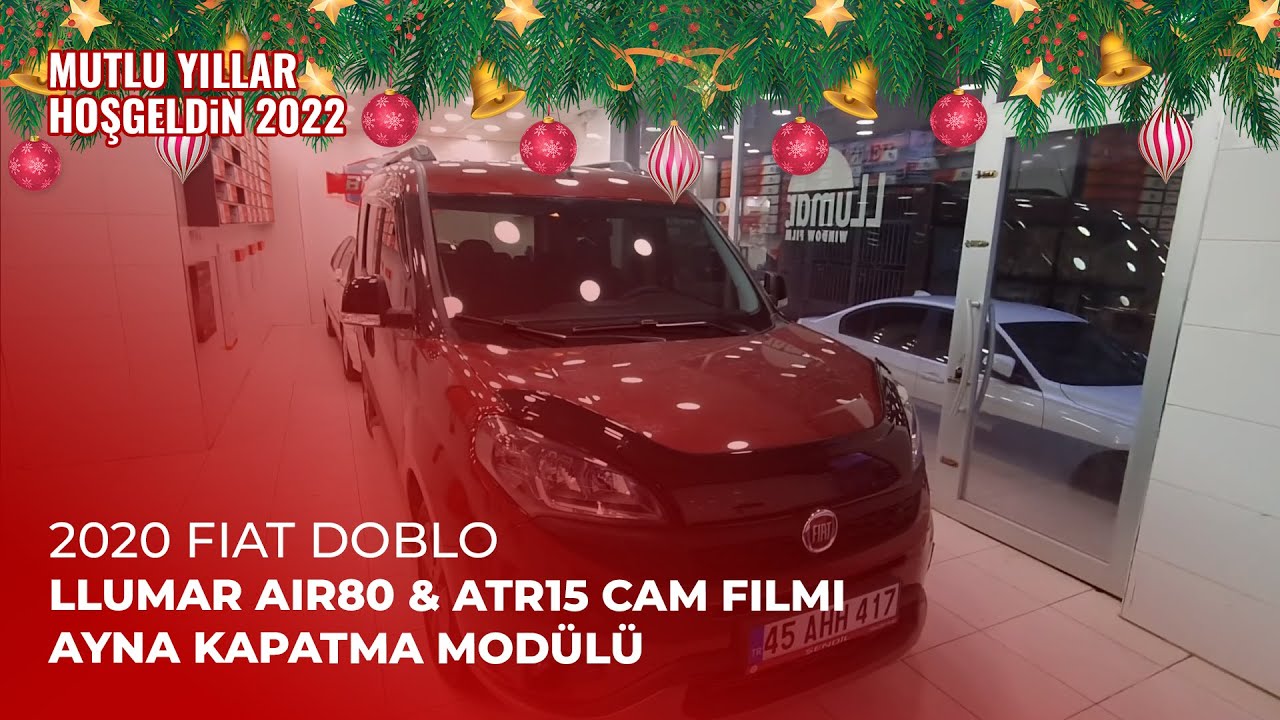 2020 Fiat Doblo // LLumar Air80 & ATR15 Cam Filmi, Ayna Kapatma Modülü