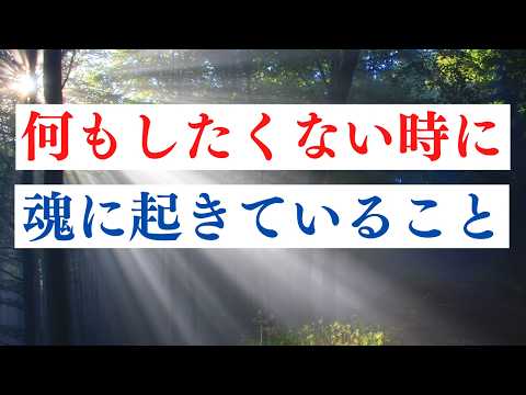 何もしたくない。 その時、魂に何が起きているのか / スピリチュアルな意味と意識する大事なことのサムネイル