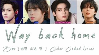 BTS - Way Back Home - Colour Codeds AI Cover