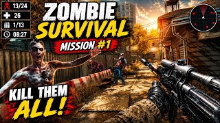Zombie 3D: Gun Trigger PvP Gameplay #1 | Intense Zombie Survival Mission (Android) screenshot 4