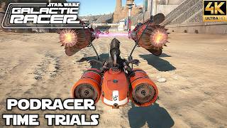 Star Wars: Galactic Racer - All Podracer Time Trials | Gold Medals (4K 60FPS) screenshot 5