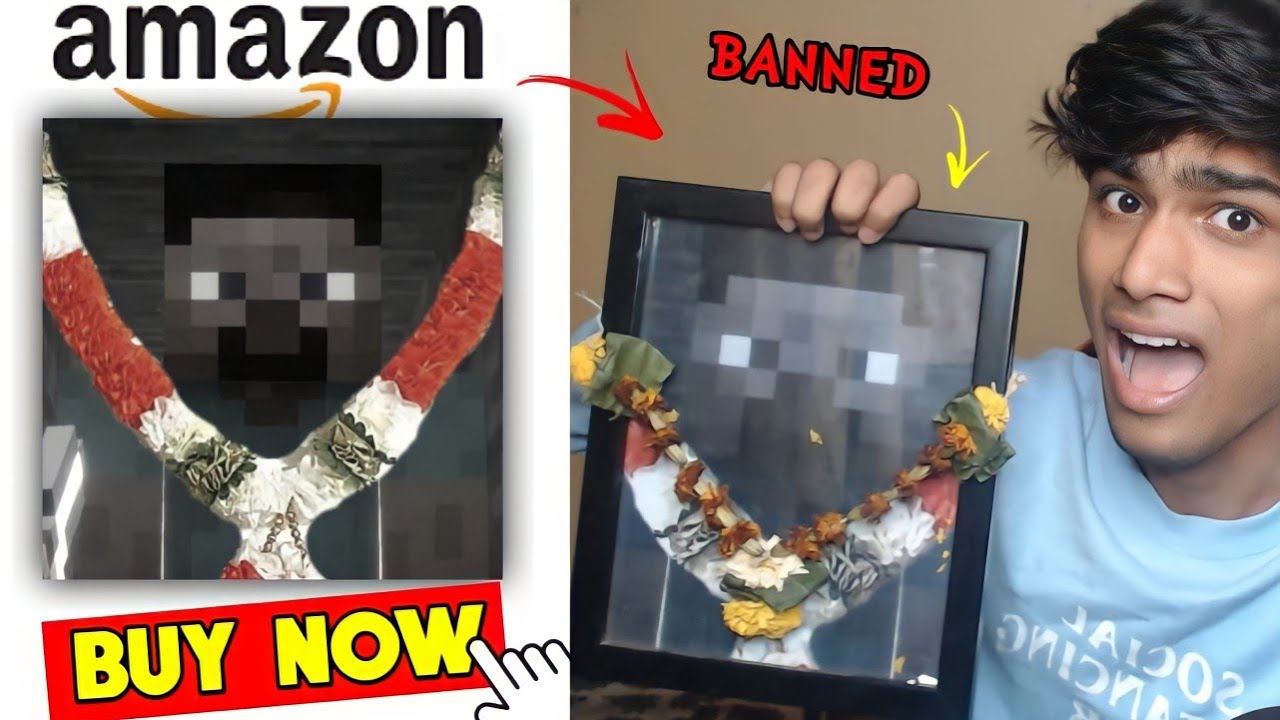 I Bought All Minecraft Illegal Products *DIED STEVE*