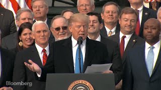 Trump Says Tax Cut Behind AT&T $1,000 Bonus Plan