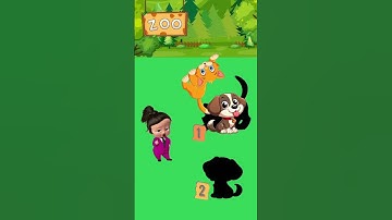 Which side is the cat number sequence? #cartoon #funny #shorts