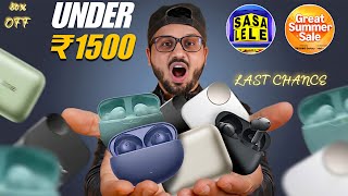 STOP Buying Trash⚡️The Only 5 Best Earbuds Under 1500 @ Flipkart SASA LELE⚡️Best TWS Under 2000-1500