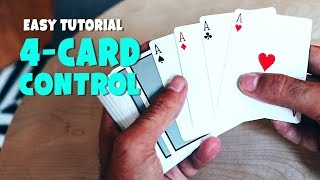 The BEST 4 Card Control - MAGIC TUTORIAL
