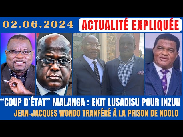 ACTU EXPLIQUÉE02.06 : VERS L'IMPLOSION DE L'UNION SACRÉE? + J.J WONDO TRANSFÉRÉ À LA PRISON DE NDOLO class=