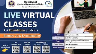 Foundation Paper 1: Accounting | Topic: Chapter 1 and Chapter 2 | Session 1 | 23 Sep 2026