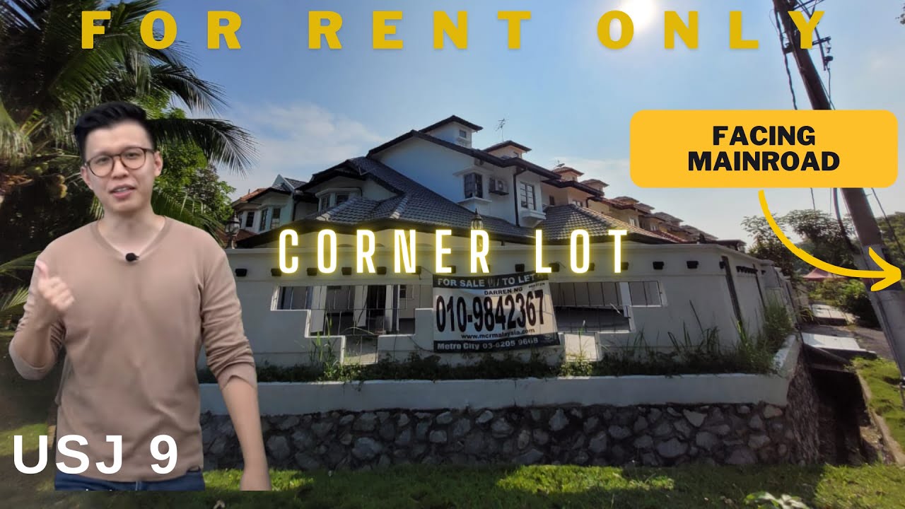 FOR RENT ONLY: USJ 9 CORNER LOT | FACING MAIN ROAD ▷ Good for Day Care, Confinement Centre