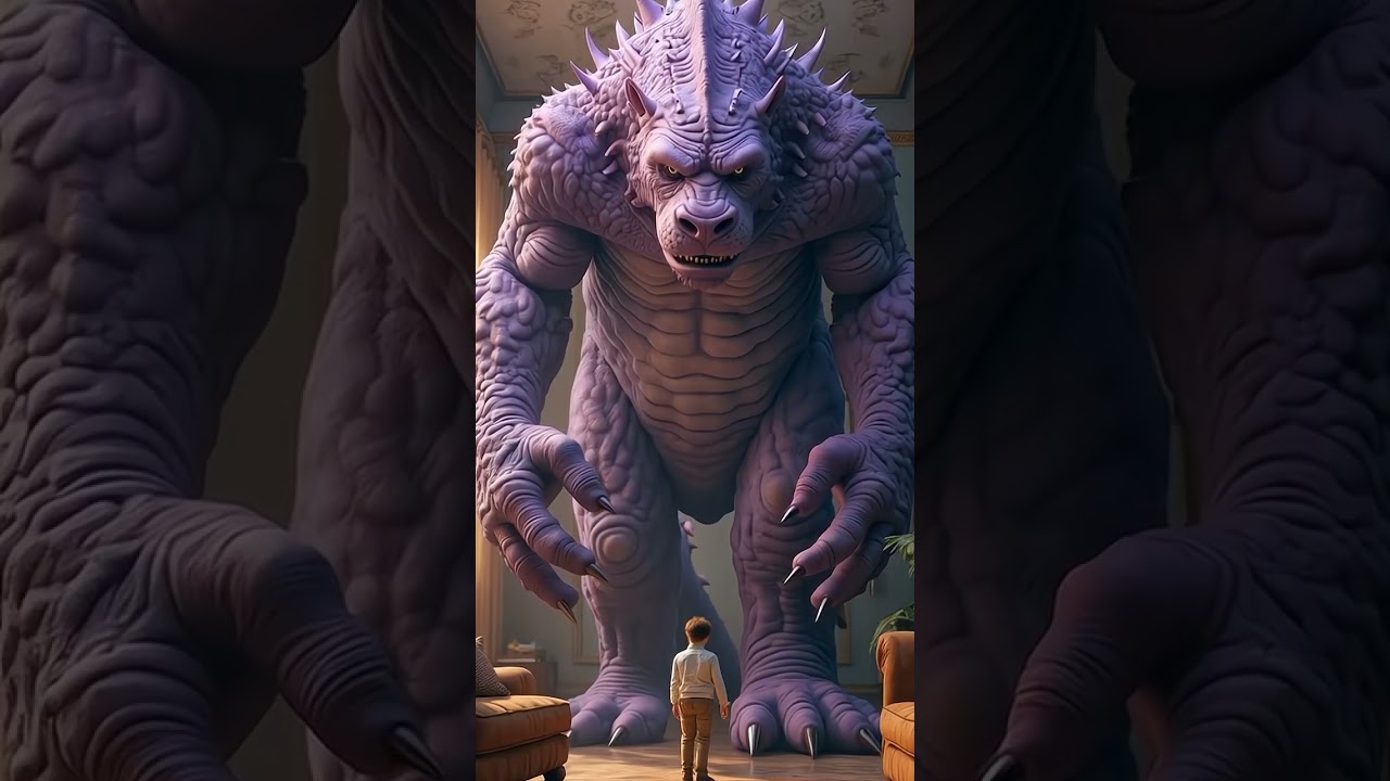 Purple monster is dangerous ai giant 