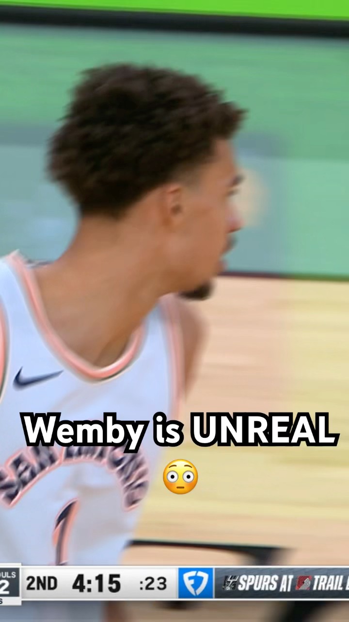 Victor Wembanyama gets the block and HITS THE ONE LEG THREE! ??|#Shorts