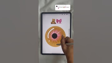 How to draw (iris) an Eye in procreate 🧸🎀 #procreatetutorial #digitalart