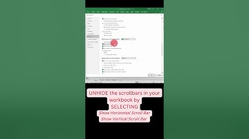 Hide and Unhide Scrollbars in Excel | PART 2 #shorts#youtubeshorts #shortsyoutube  #excel #scrollbar