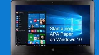 APA Tutorial: Start an APA paper on Windows 10 screenshot 3