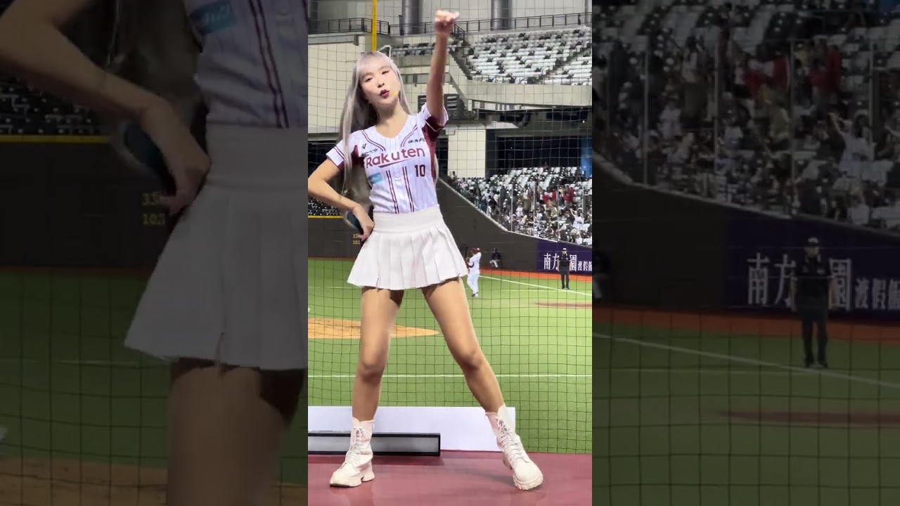 🗓️2025.08.12 📷Rina Cam ⚾️7局下半 🎶球員應援：張閔勛、成晉 ⚾️8局上 🎶桃猿男兒🏟️台北大巨蛋 #Rina #樂天女孩 #RakutenGirls 