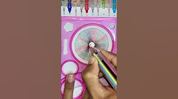 Create a SPIROGRAPH Masterpiece with PALESTINE FLAG COLORS! || ASMR || spirograph with zaid #shorts