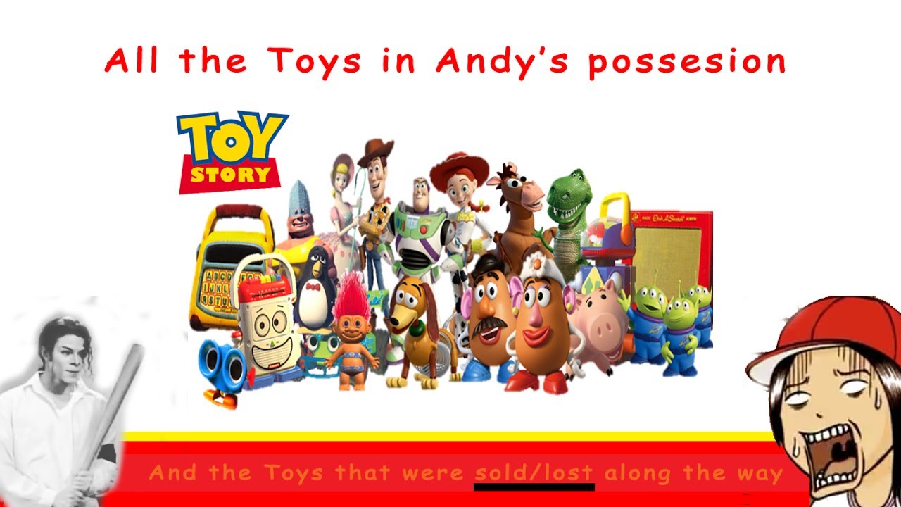 all of andy's toys