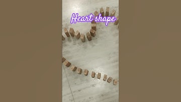 heart shape domino with jenga blocks please  # jenga #shorts #ytshorts #youtubevideo #lovish