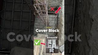 Cover Block for footing #shorts #civilengineering #construction