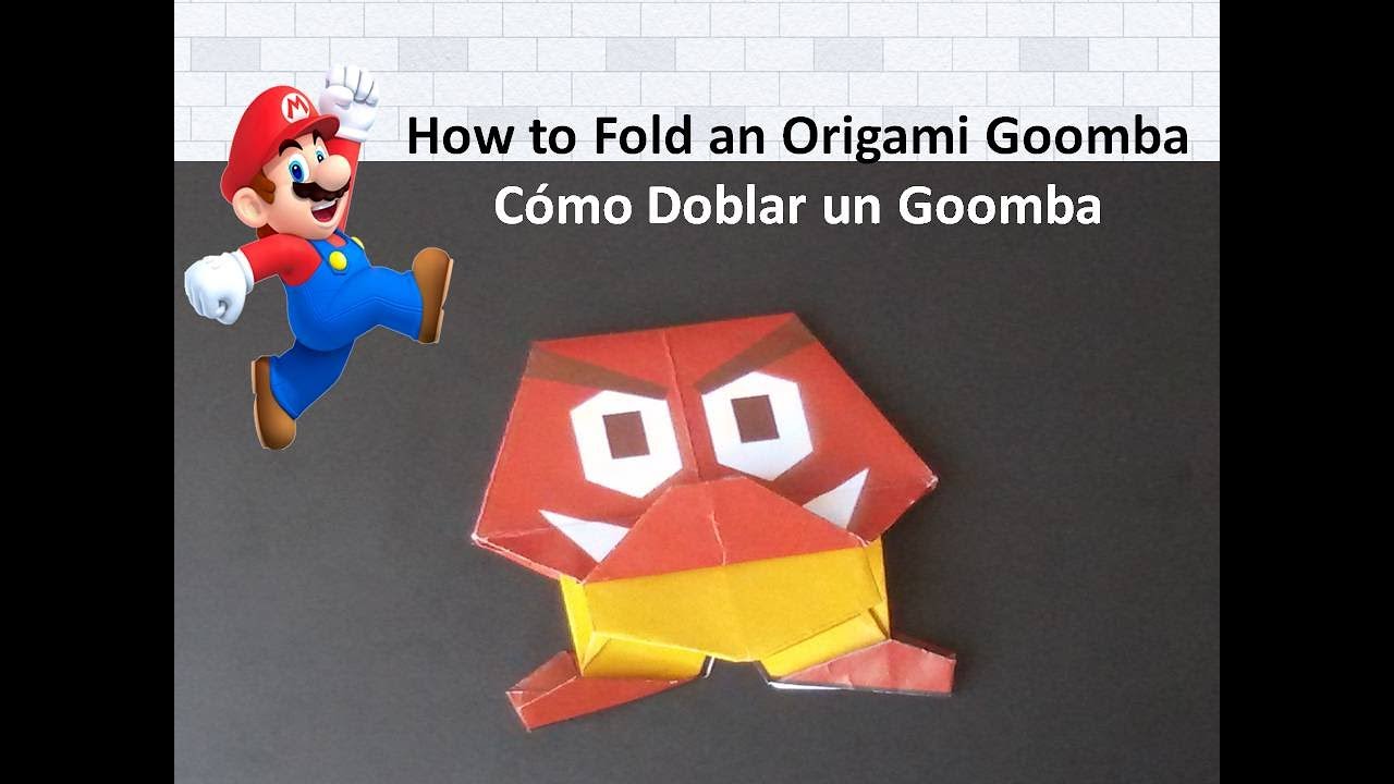 How to Fold Goomba 🍄from Paper Mario The Origami King on the Nintendo