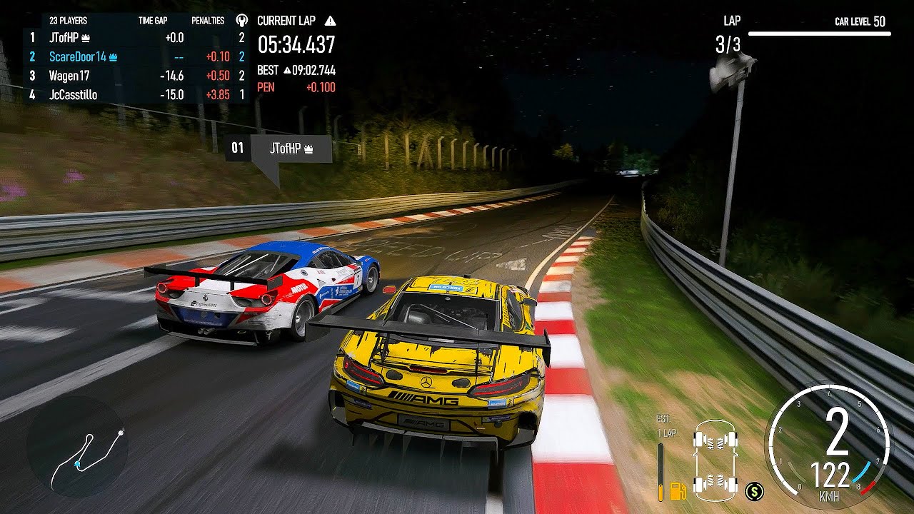 GT3 in a Dark Nordschleife is Pure Racing in Forza Motorsport