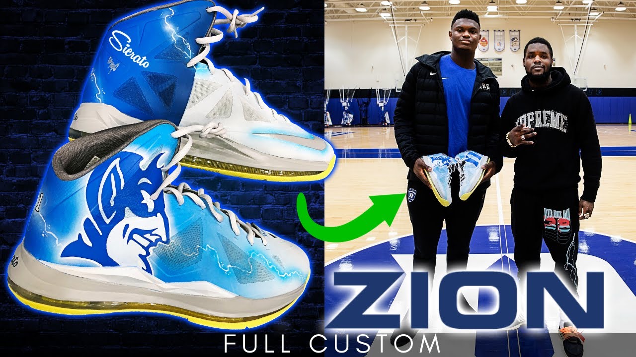 bronny james custom shoes