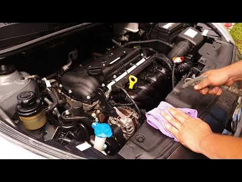 Хендай солярис снять двигатель