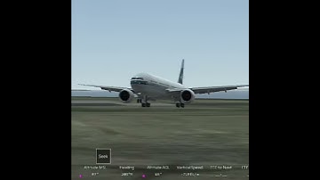 Cathay Pacific Boeing 777-300ER landing at Singapore Changi Airport Runway 02C