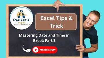 Mastering Date and Time in Excel: Part 1 @excel #excel
