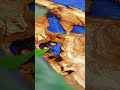 Olive Blue Resin Table | Luxury Epoxy Furniture Design with Ocean-Inspired Aesthetics #epoxytable