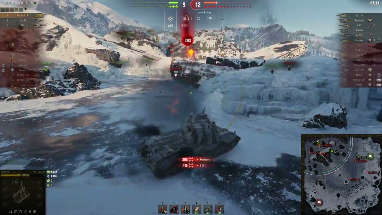 World of Tanks 2022. ТТ Германии, VK 168.01 (P) Tier, Мастер