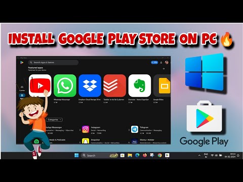 How To Easily Install Google Play Store in Windows 11 PC/Laptop - 2024 | Run Android Apps And Games