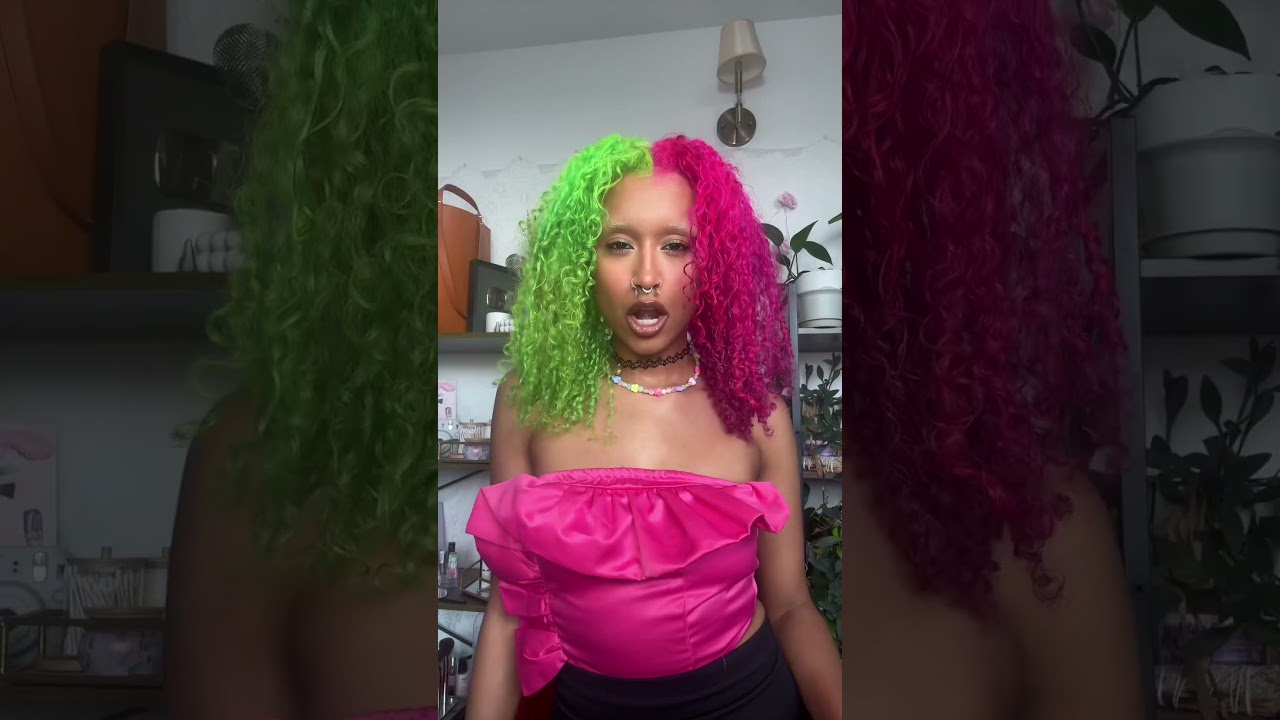 Half & Half Yogurt Hair Dye Tutorial 