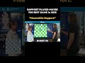 Rapport PLAYED MAYBE THE BEST GAME in 2025