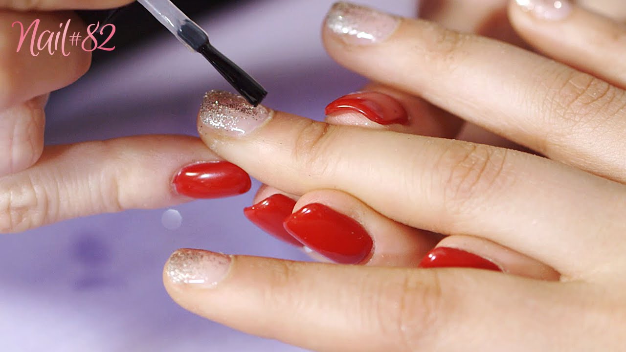 French con brillantini sfumati, per una nail art da favola!