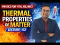 Thermal properties of matter -02/thermal expansion linear /areal/volume /density/11th/Jee/Neet