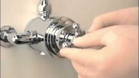 Traditional Shower Valve Temperature Adjustment