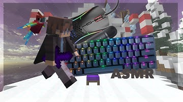 Clicky Keyboard+Mouse Sounds ASMR w/ Handcam | Hypixel Bedwars [MOTION BLUR + 4k]