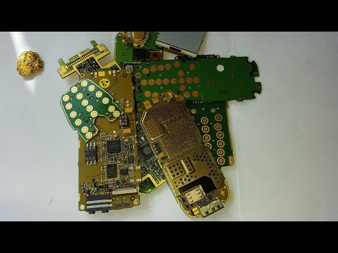 Como extraer ORO de telefonos moviles rotos.Parte 1.How to extract Gold from cell phones.