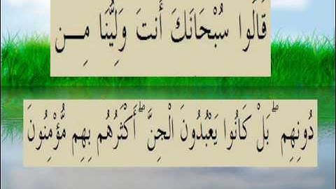 القران الكريم سورة سبأ الأية 41.wmv