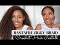 Video: Rastafri Ziggy crochet braid (color GTOM/V.PP)
