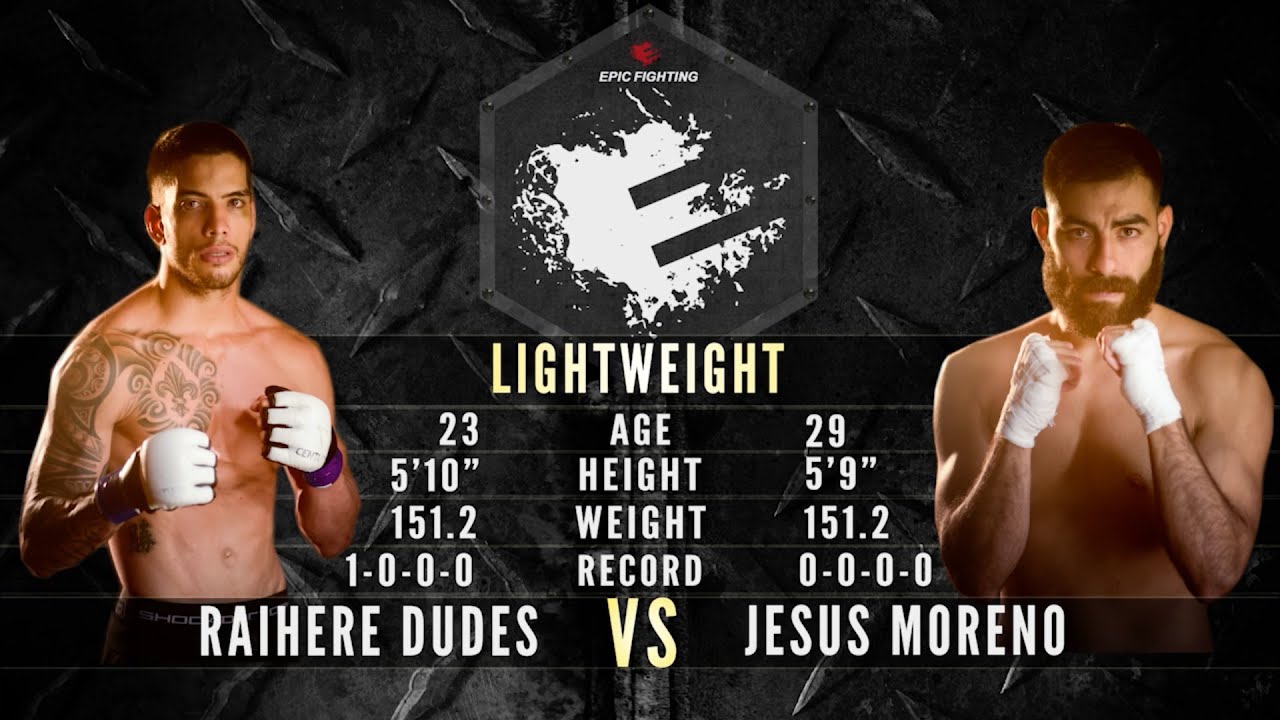 Epic 27: Raihere Dudes vs. Jesus Moreno - 11.14.14 mixed martial arts nantes