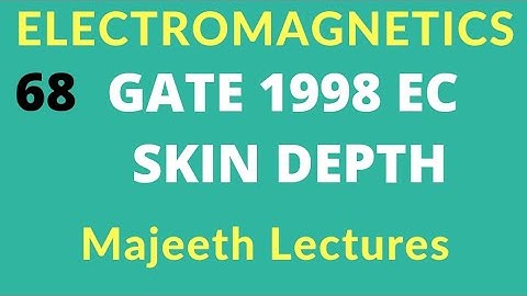 GATE 1998 EC Electromagnetics  Skin Depth