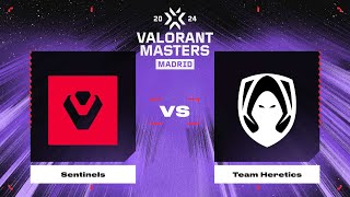 Sentinels vs Team Heretics | Карта 2 | VALORANT Champions Tour 2024: Masters Madrid