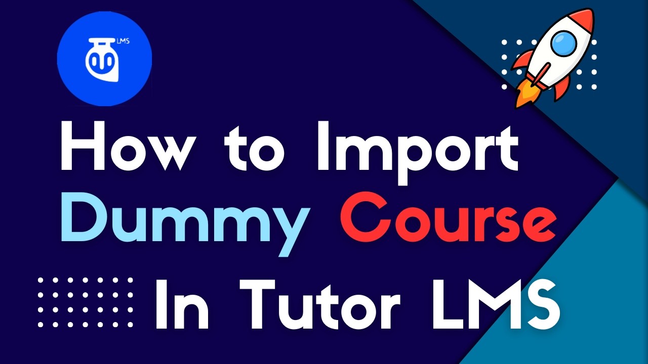 How to import Demo Data in Tutor LMS - Import dummy courses in Tutor ...