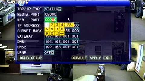 Find Network Settings - DVR-7004 and DVR-7008 H.264 Standalone DVRs