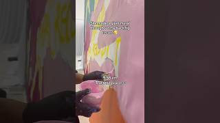 I asked for a painting expressing freedom, movement, and becoming. She delivered😳 #mural #flip