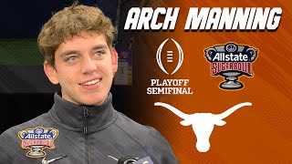 Texas QB Arch Manning Interview - College Football Playoff Sugar Bowl Semifinal