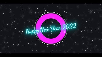 Happy New Year Glowing Text Animation | CSS Animation | Twinkling Star Background Animation