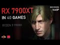 RX 7900 XT -  40 GAMES at 1440P | Ray Tracing, FSR 3.1, Frame Generation &amp; More!!